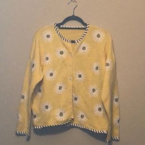 Vintage Susan Bristol Yellow Daisy Sweater